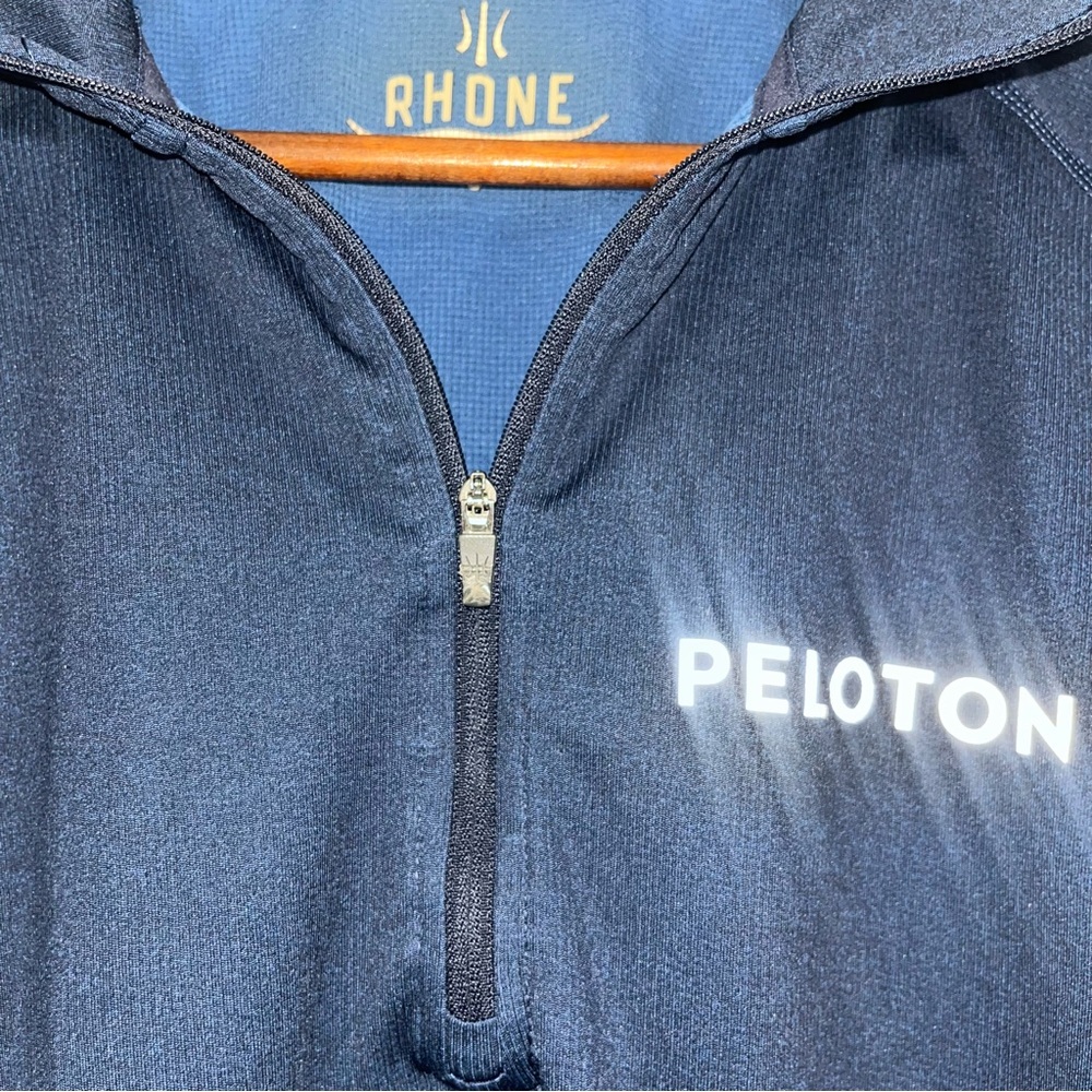 Rhone x Peloton Performance Pullover Navy Blue Lightweight Shirt Jacket Small - Picture 9 of 10